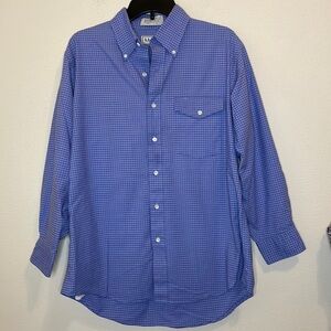 LL Bean Purple Button Down Shirt Size 16 1/2 -32